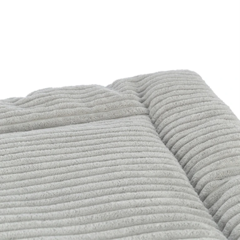 Trixie Hond Ligmat Jonna Ribfluweel Grijs 110x75 cm - 1 stuk