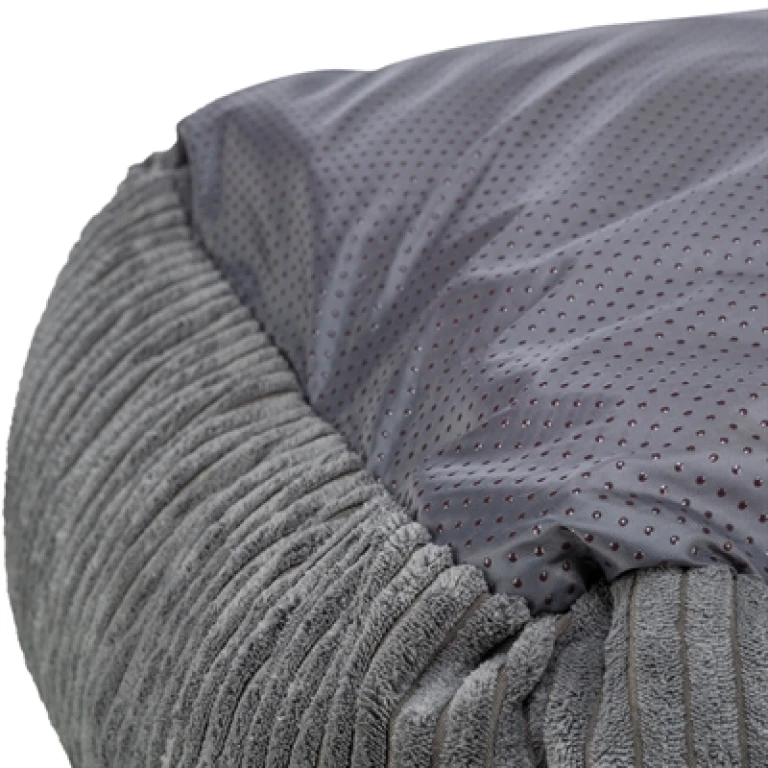 TRIXIE Hondenmand Jonna Vital Ribstof Donkergrijs - 80x60 cm - 1 stuk