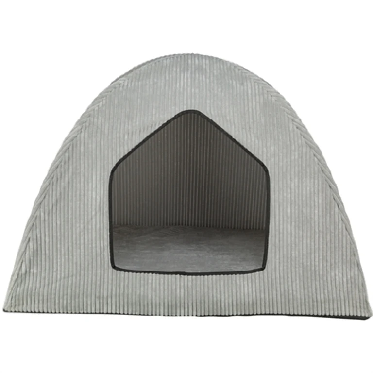 TRIXIE Hondenmand Tent Jonna Vital Ribstof Lichtgrijs - 1 stuk