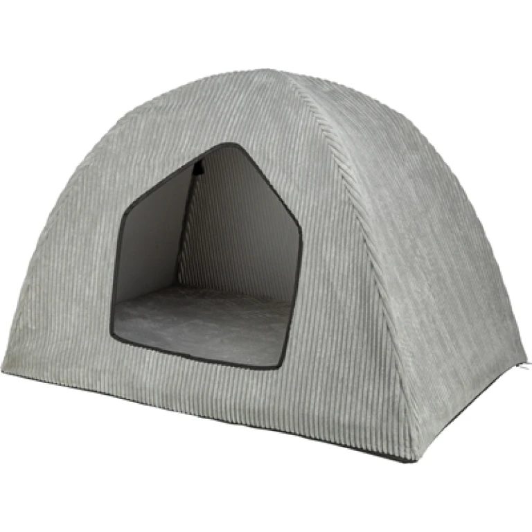 TRIXIE Hondenmand Tent Jonna Vital Ribstof Lichtgrijs - 1 stuk