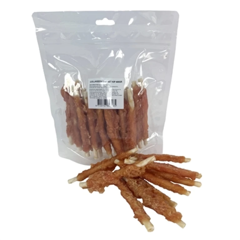 Hondensnacks Kip met Collageen 400 gr