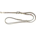 TRIXIE Hondenriem Pure Verstelbaar Leer Lichtgrijs - 200 x 1 cm
