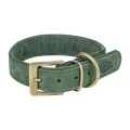 TRIXIE HALSBAND HOND PURE LEER SALIEGROEN
