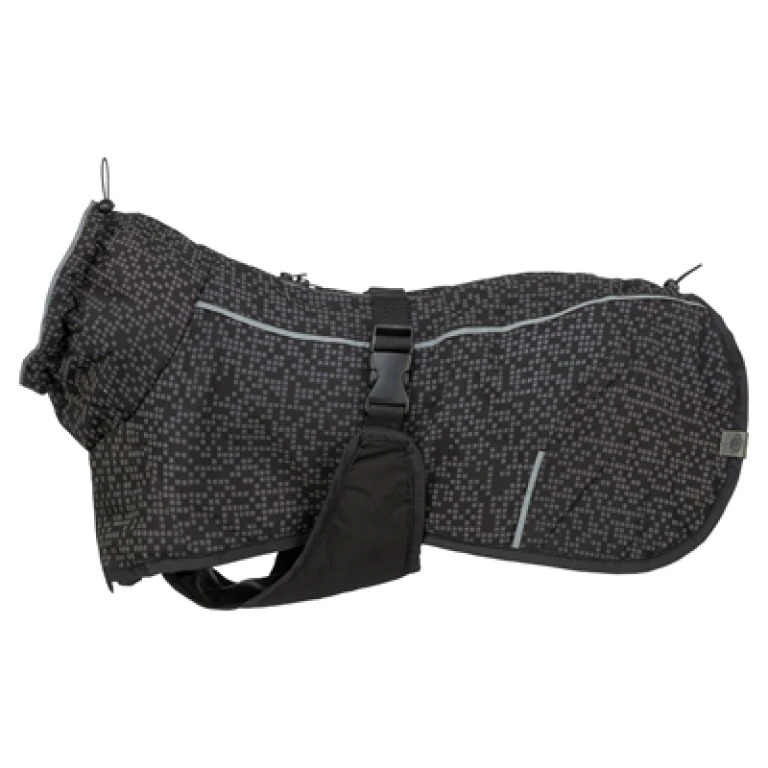 TRIXIE Hondenjas Limoux Reflect Zwart/Grijs - 40 cm - 1 stuk