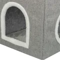TRIXIE KATTENMAND / KATTENHUIS NORA SOFT 2 VERDRIEPINGEN LICHTGRIJS