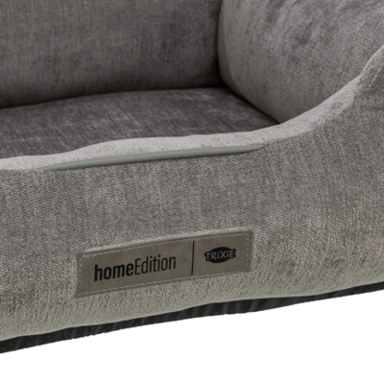 TRIXIE Vital Hondenmand Lennox Hoekig Grijs - 80x60 cm - 1 stuk