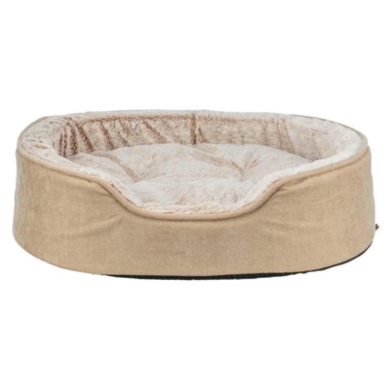 TRIXIE Vital Hondenmand Lino Soft Ovaal Beige/Crème 83x67 cm - 1 stuk