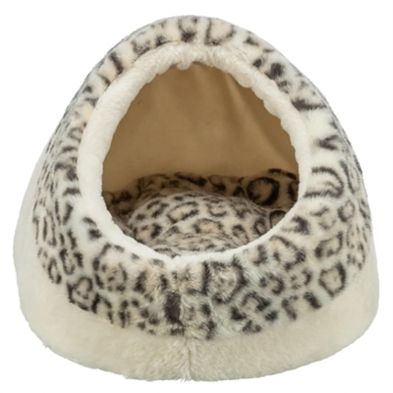Kattenmand Iglo Leo Crème Panterprint 35x41x36 cm