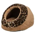 TRIXIE Kattenmand Iglo Leo Soft Pluche Bruin Panterprint - 1 stuk