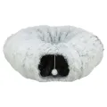 TRIXIE HARVEY PLUCHE SPEELTUNNEL / DONUT WIT / GRIJS