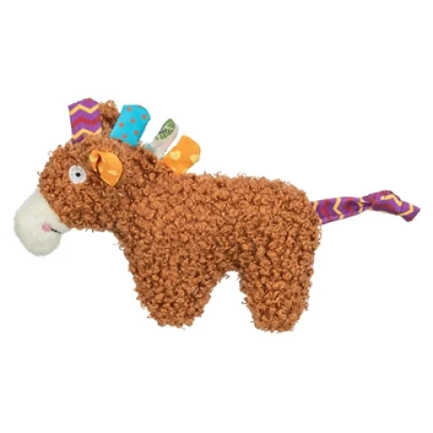 TRIXIE PAARD PLUCHE MET KATTENKRUID / CATNIP BRUIN
