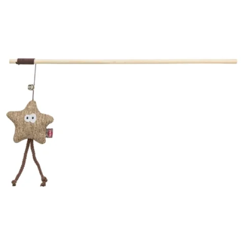 TRIXIE KATTENHENGEL STER HOUT / PLUCHE MET KATTENKRUID / CATNIP