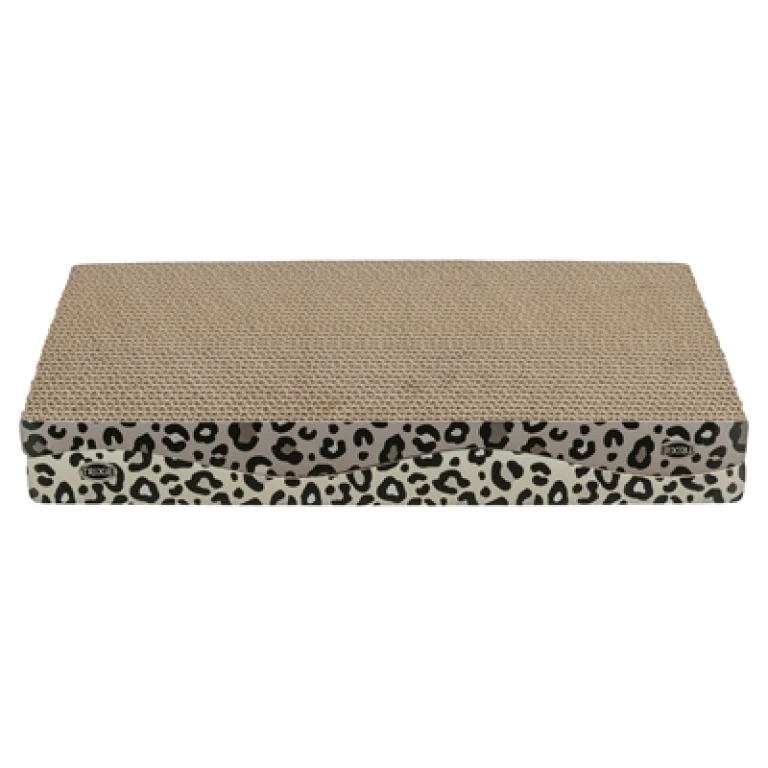 Krabplanken Karton Panterprint 44x25x6 cm - set van 2
