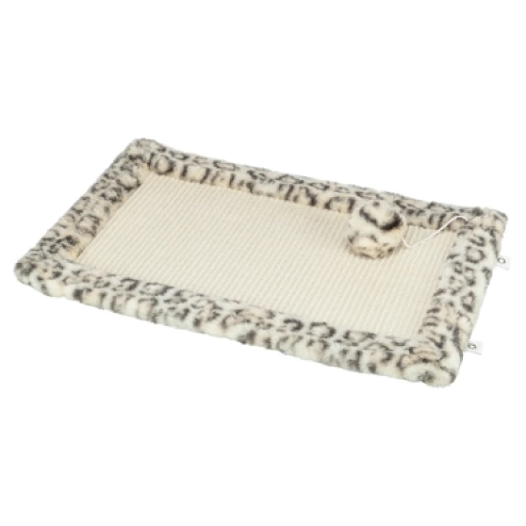 Krabmat Sisal Panterprint Crème 55x35 cm