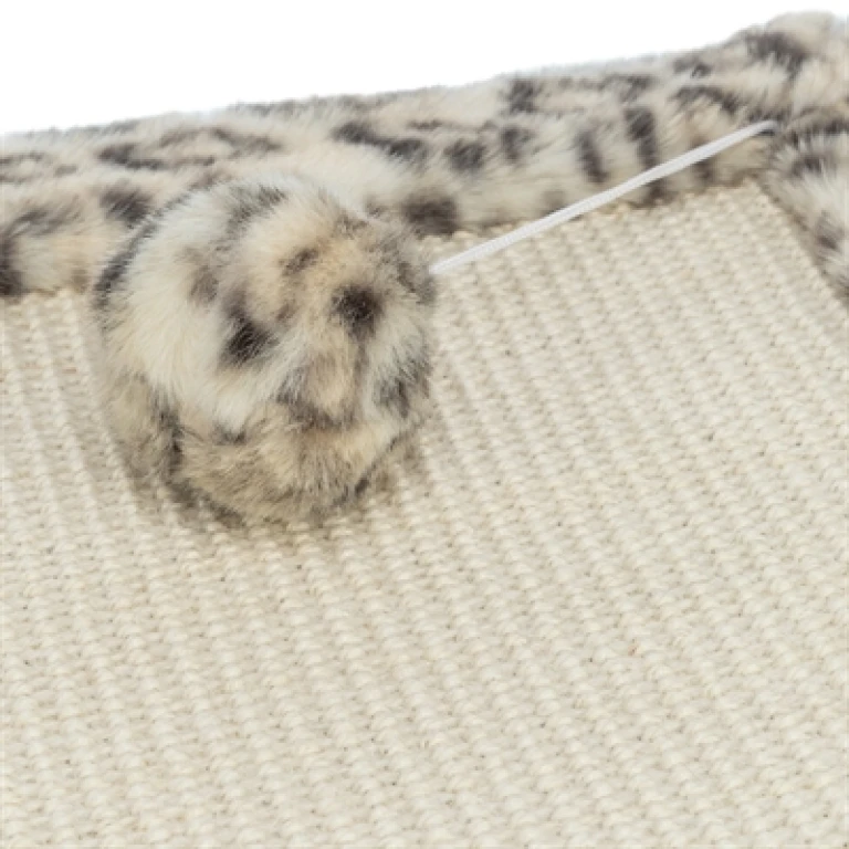 Krabmat Sisal Panterprint Crème 55x35 cm