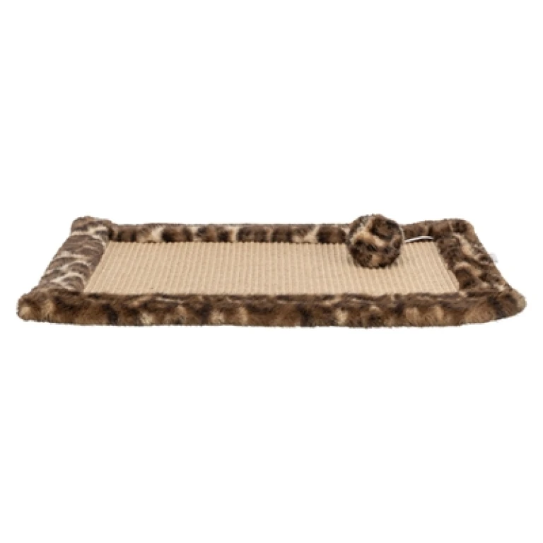 Krabmat Sisal Bruin Panterprint 55x35 cm - 1 stuk