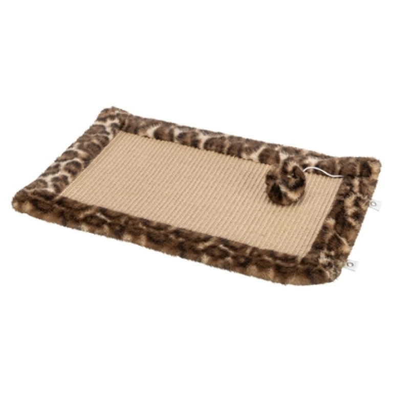 Krabmat Sisal Bruin Panterprint 55x35 cm - 1 stuk