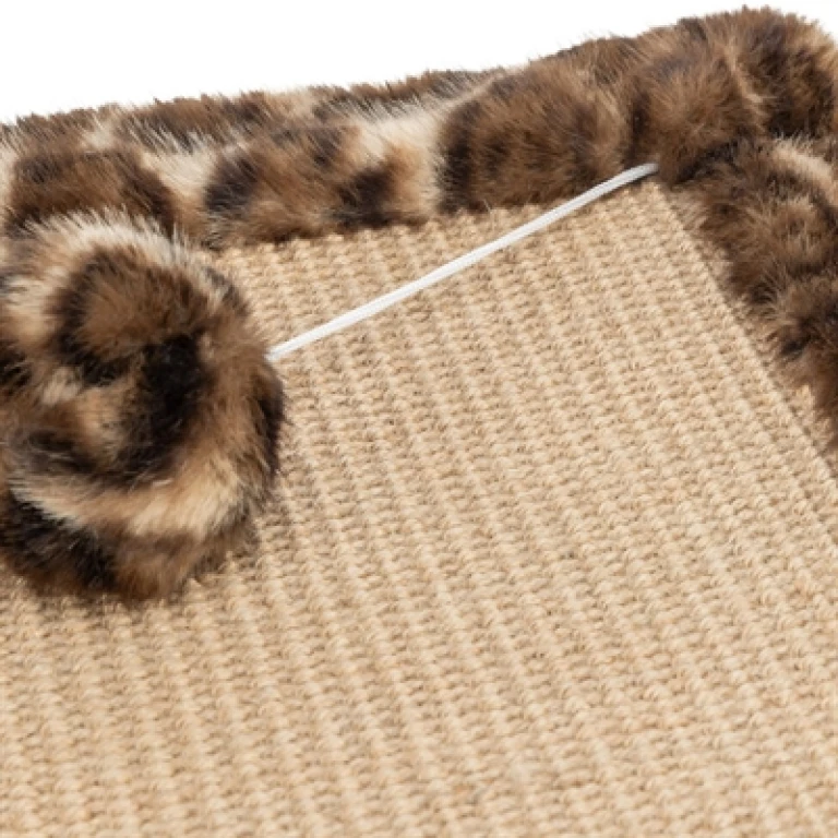 Krabmat Sisal Bruin Panterprint 55x35 cm - 1 stuk