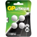 GP knoopcel lithium 4 stuks CR2016 - 0602016C4
