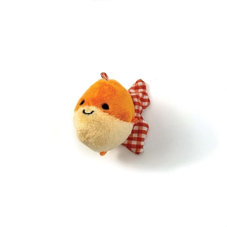Happy Pet Tabby Patch Shaking Goudvis Kattenspeelgoed - Geel - 1 stuk