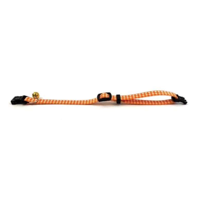 Happy Pet Tabby Patch Kattenhalsband Ruit Oranje - 1 stuk