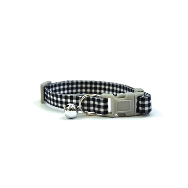 Happy Pet Tabby Patch Kattenhalsband Ruit Zwart - 1 stuk