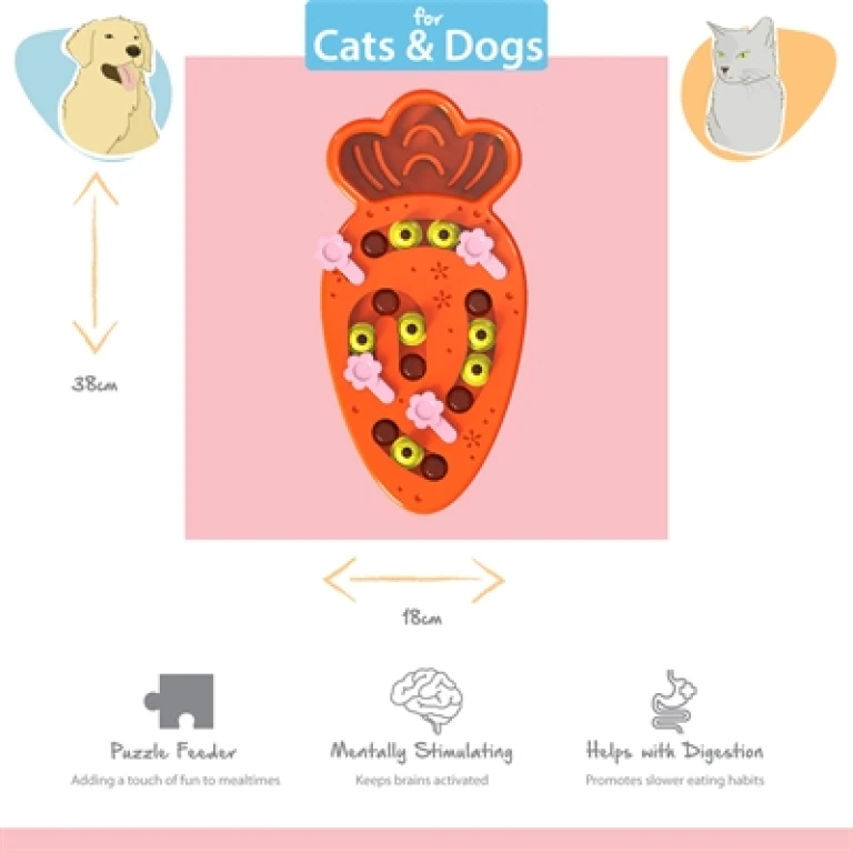 Happy Pet Tabby Patch Wortel Intelligentie Speelgoed - 1 stuk