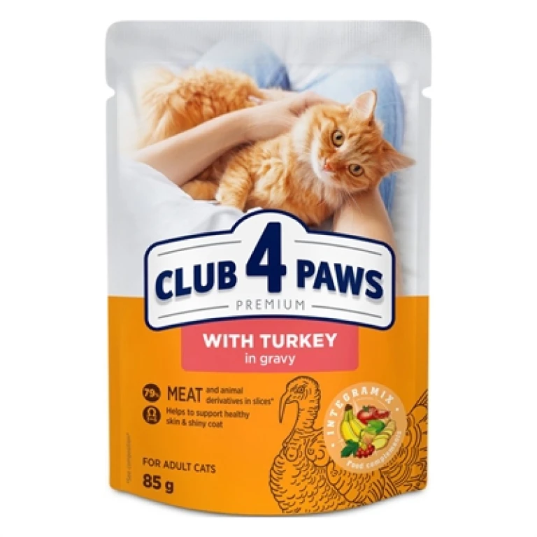 Kat Snacks Kalkoen in Saus - Set van 24 pouches