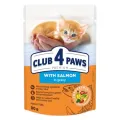 Club 4 Paws Natvoer Kitten Zalm in Saus - 24 stuk