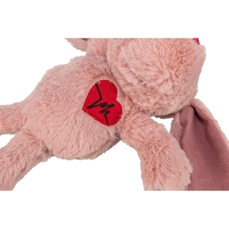 TRIXIE Pluche Hond Hart Roze - 1 stuk
