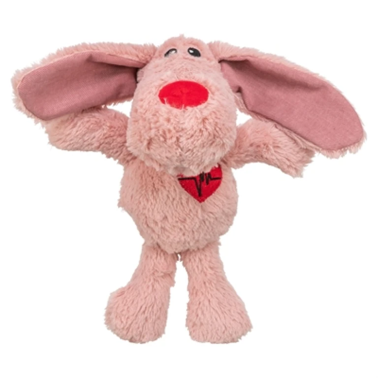 TRIXIE Pluche Hond Hart Roze - 1 stuk