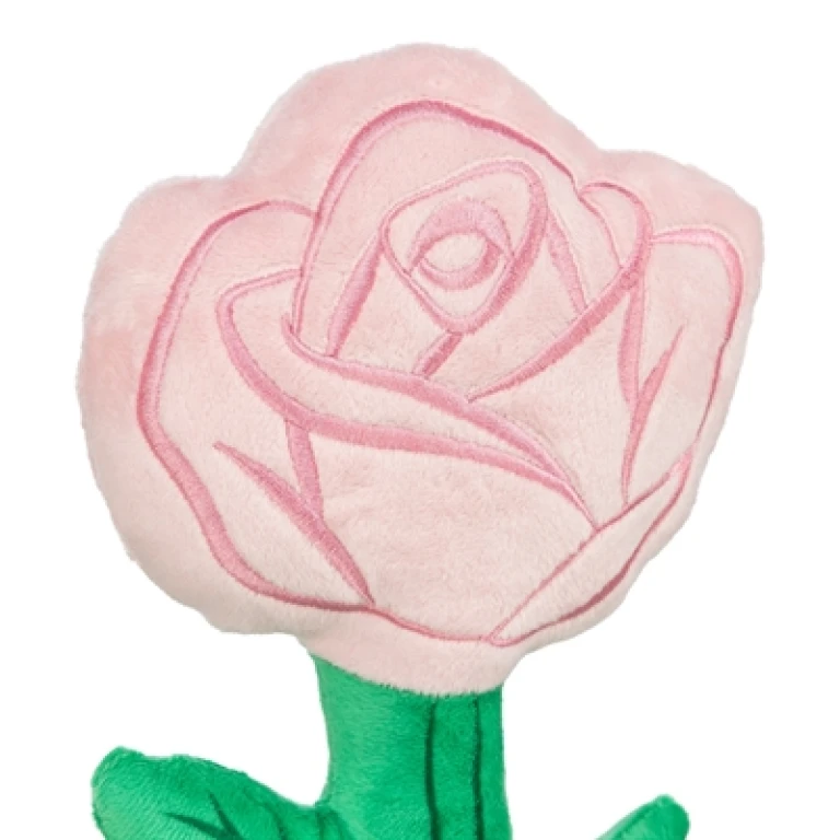 Knuffel Roos Roze 30 cm - 1 stuk