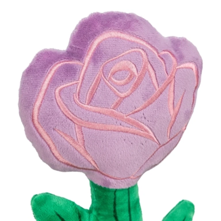Knuffel Roos Paars 30 cm