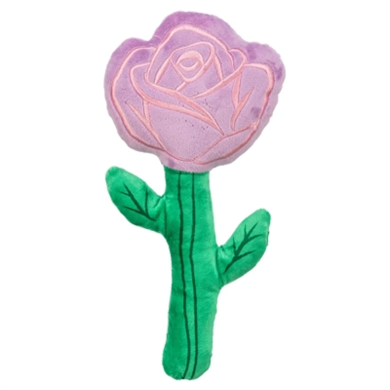 Knuffel Roos Paars 30 cm