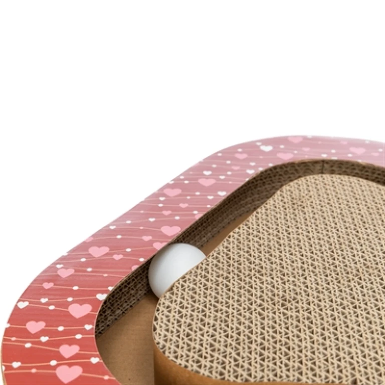 Krabplank Karton Rood 36x36x5 cm