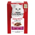 Gourmet Mon Petit Vlees Natvoer voor Katten - Set van 6