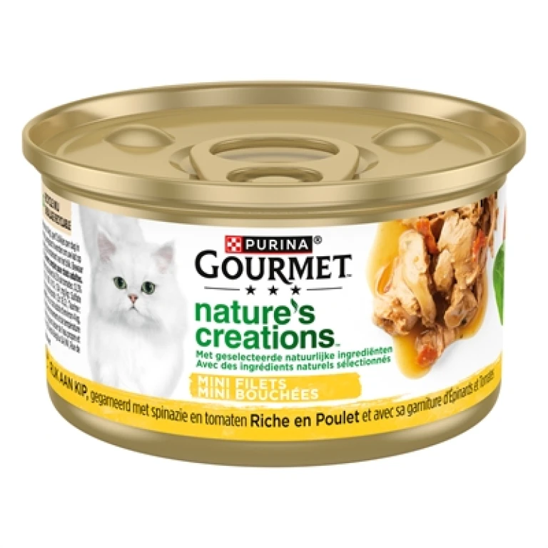 Gourmet Kat Natvoer Filet Kip - Set van 24