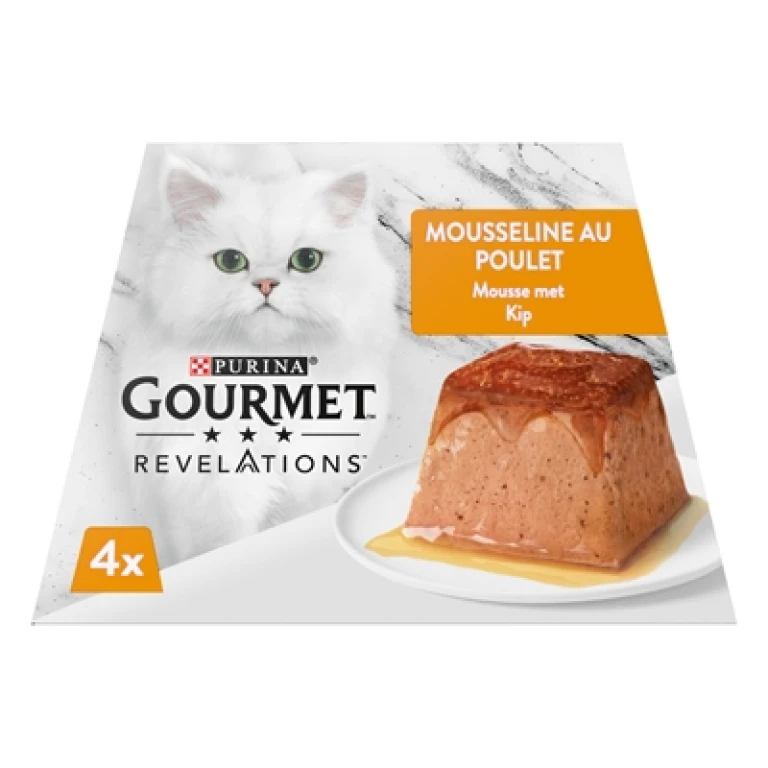 Gourmet Revelations Natvoer Mousse met Kip - set van 4