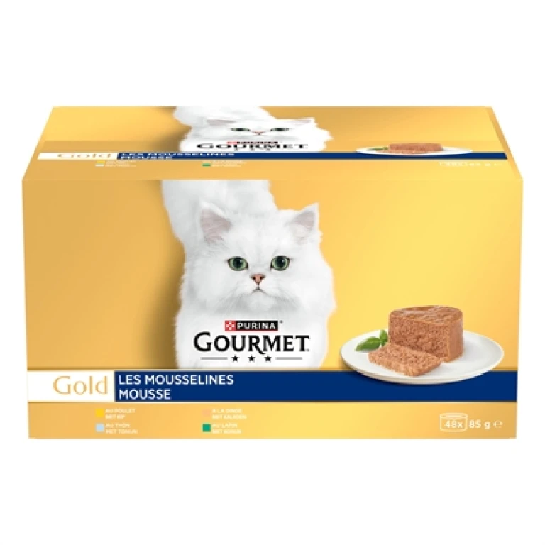 Gourmet Gold Mousse Natvoer Multipack - 48 stuks