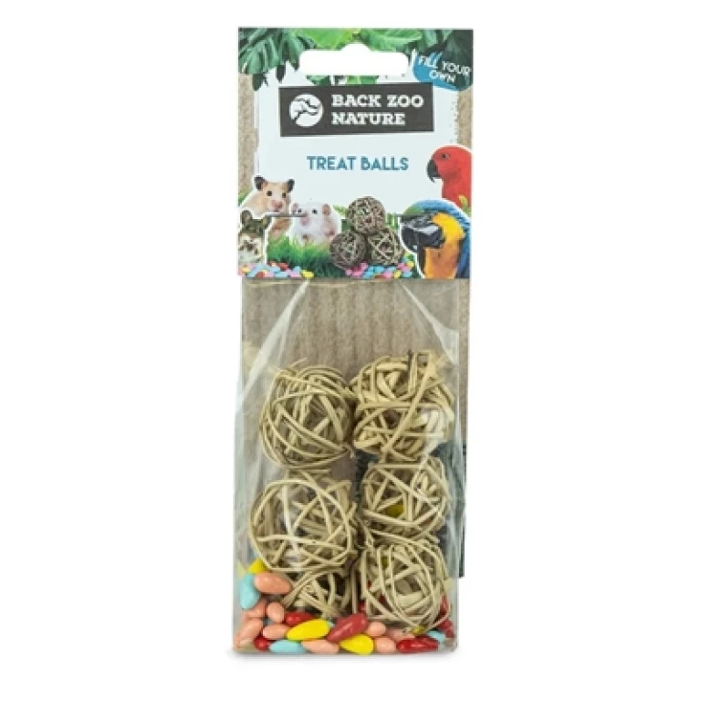 BACK ZOO NATURE Treat Balls Foerageerspeelgoed set van 6