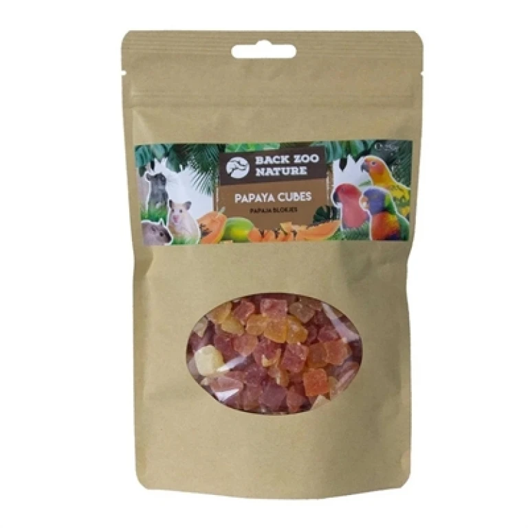 BACK ZOO NATURE Vogel Snacks Papaya Cubes 250 g