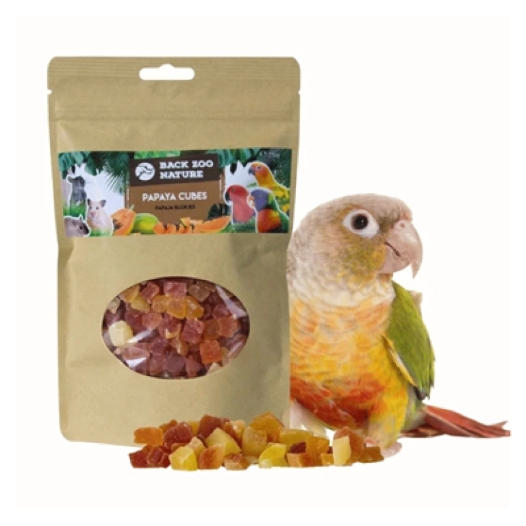 BACK ZOO NATURE Vogel Snacks Papaya Cubes 250 g