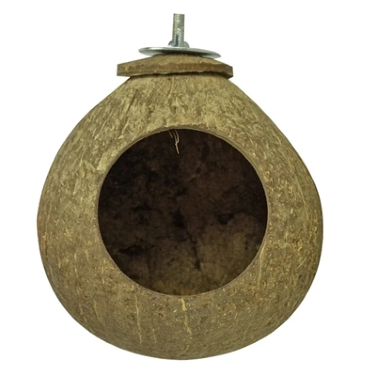 BACK ZOO NATURE Kokosnoot Huisje Natuurlijk 9,5 cm - 1 stuk