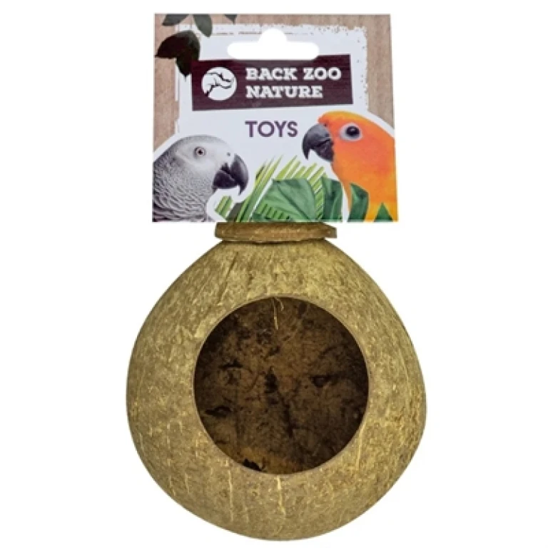 BACK ZOO NATURE Kokosnoot Huisje Natuurlijk 9,5 cm - 1 stuk