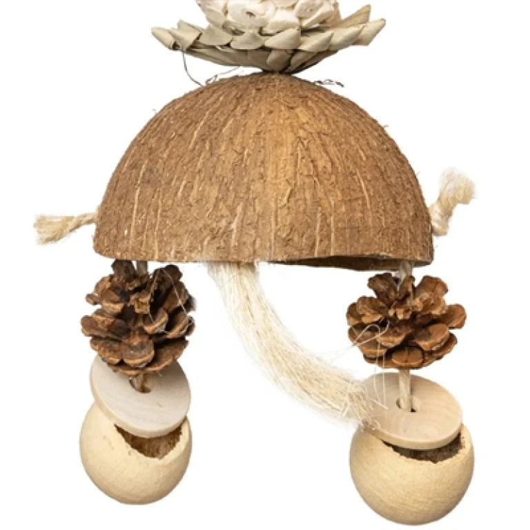 BACK ZOO NATURE Mixed Tower vogelspeelgoed met kopjes - 1 stuk