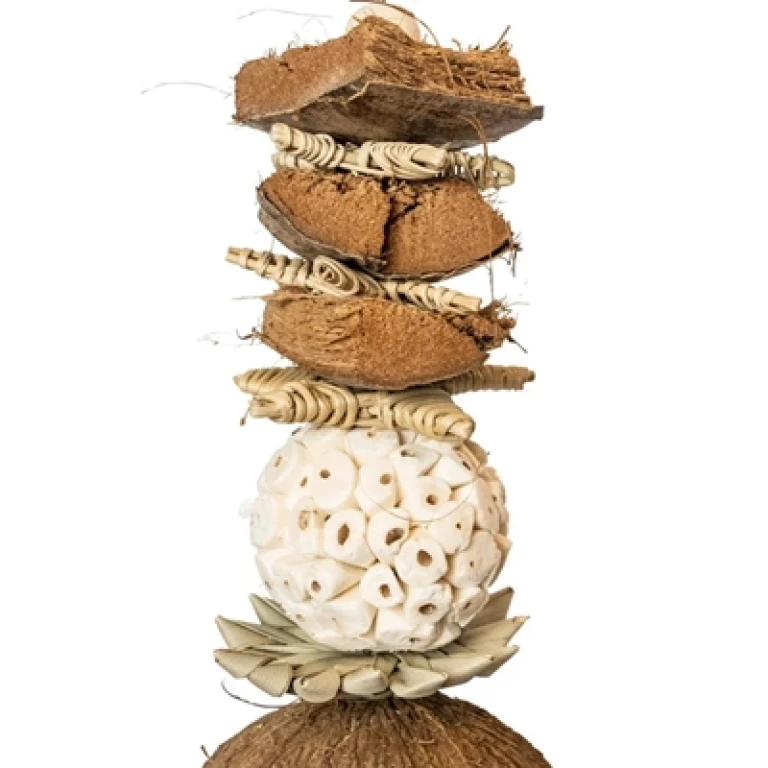 BACK ZOO NATURE Mixed Tower vogelspeelgoed met kopjes - 1 stuk