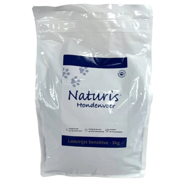 Naturis Hond Droogvoer Volwassen Lam & Rijst Sensitive 3 kg