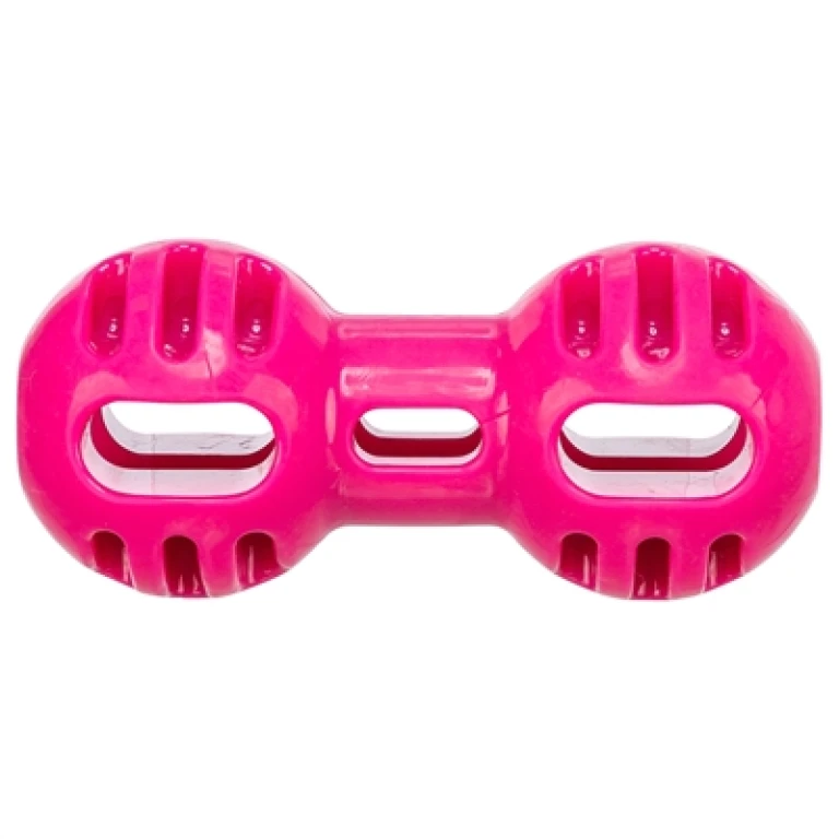 TRIXIE Dumbell Soft & Strong Hondenspeelgoed - Roze - 1 stuk