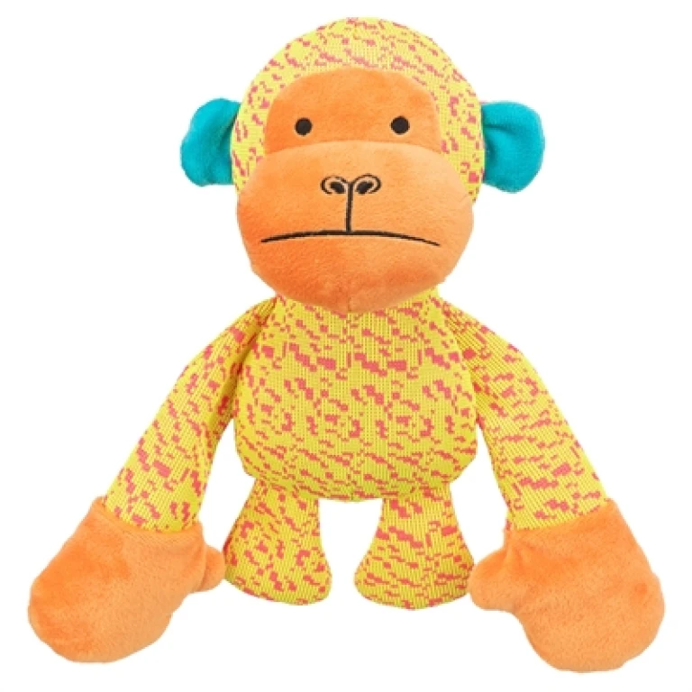 TRIXIE Aap Hondenspeeltje van Stof - Geel/Oranje - 1 stuk