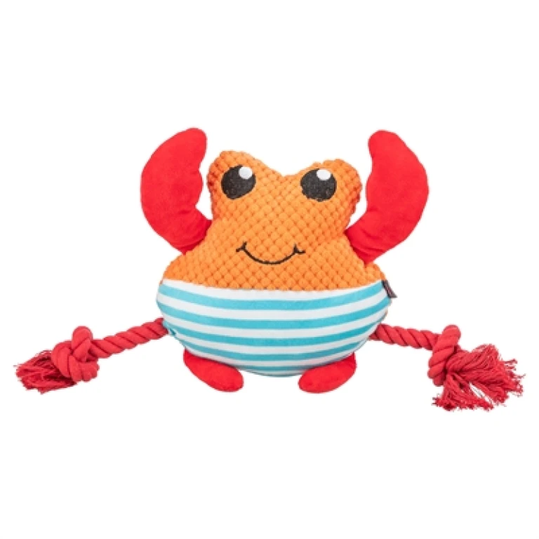 TRIXIE Hondenspeelgoed Krab met Flostouw Oranje - 1 stuk